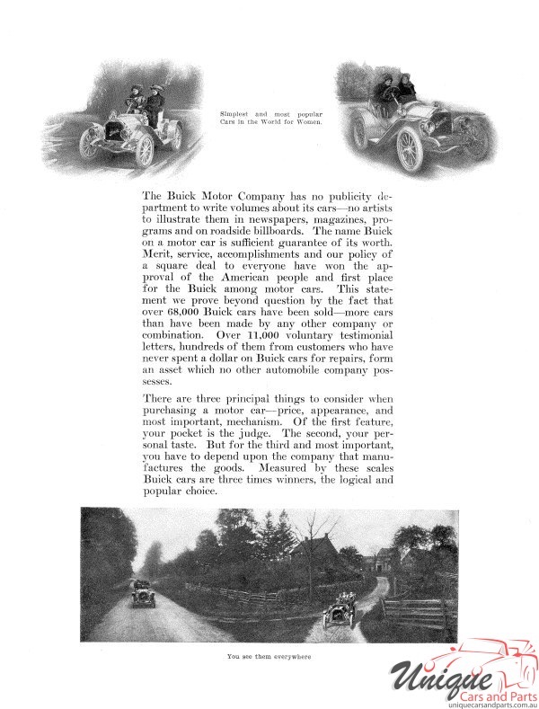 1911 Buick Catalogue Page 6